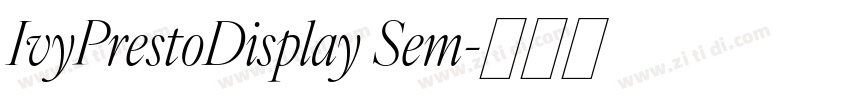 IvyPrestoDisplay Sem字体转换